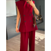 ALISA DEEP BURGUNDY SUIT